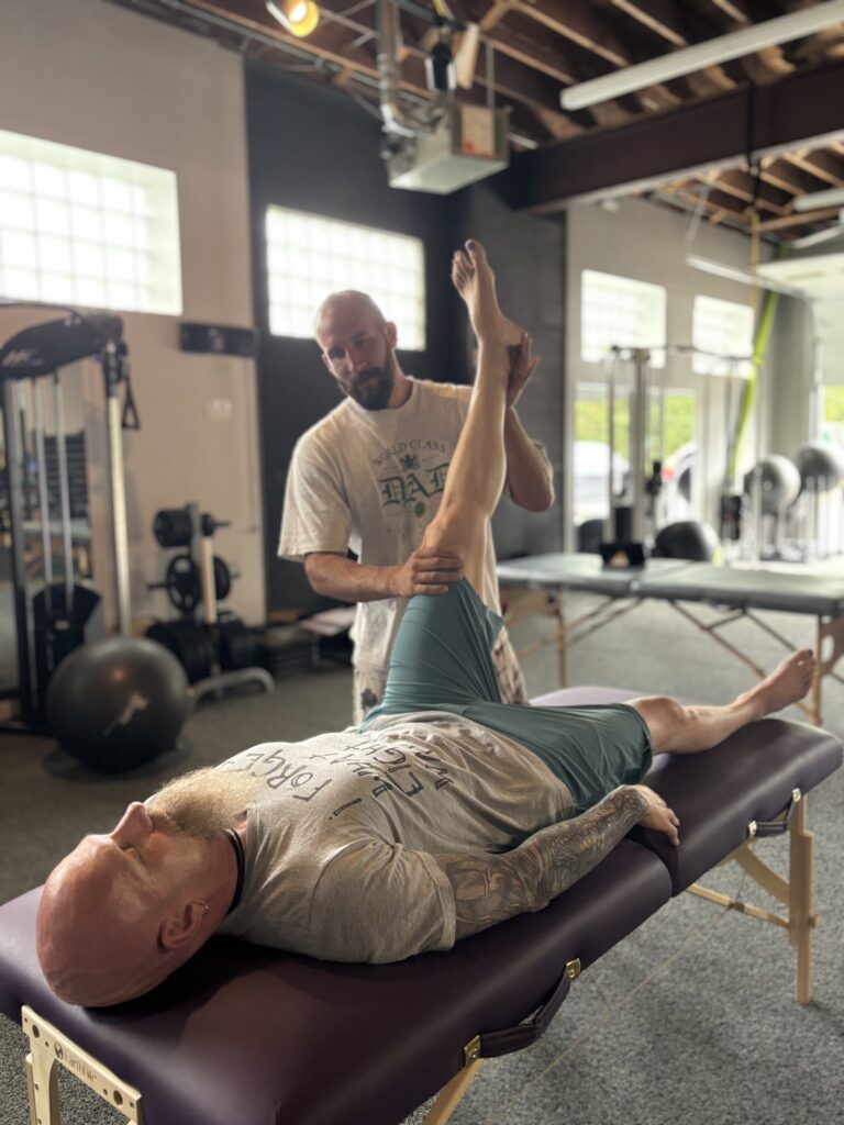 Gentle craniosacral therapy session